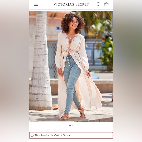 Victoria's Secret Other - Long Sleeve Open-Front Cover Up